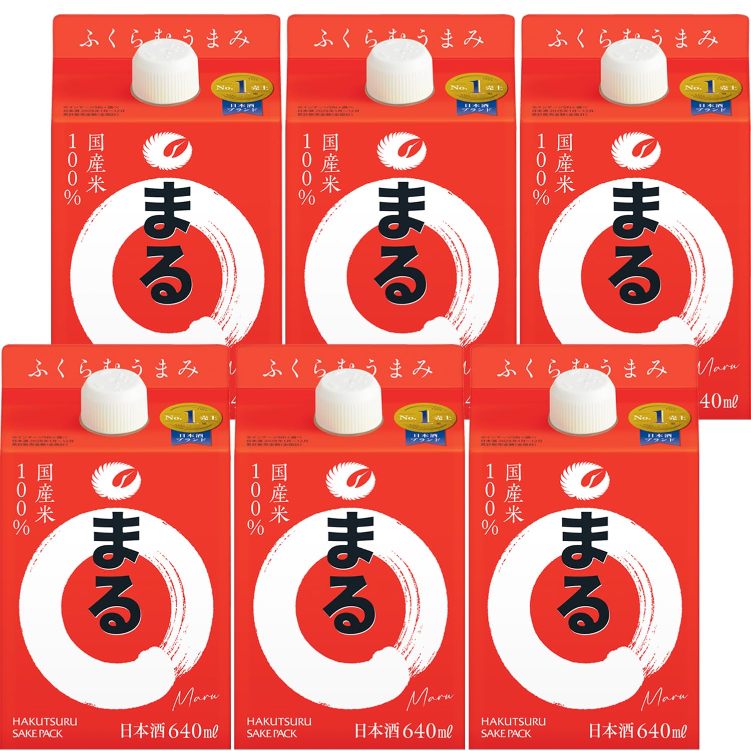 Amazon.co.jp: 白鶴 サケパック まる [ 日本酒 兵庫県 640mlx6本